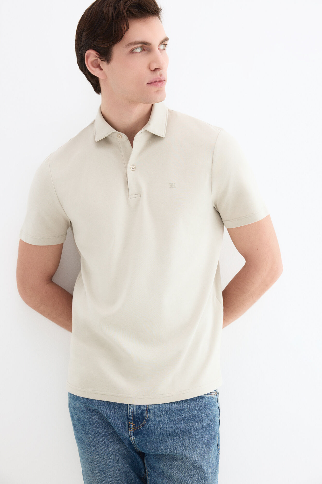 Pedro del Hierro Mercerized polo shirt