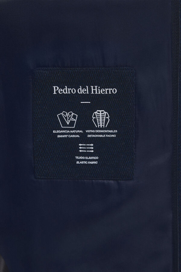Pedro del Hierro Americana de punto con desmontable Azul