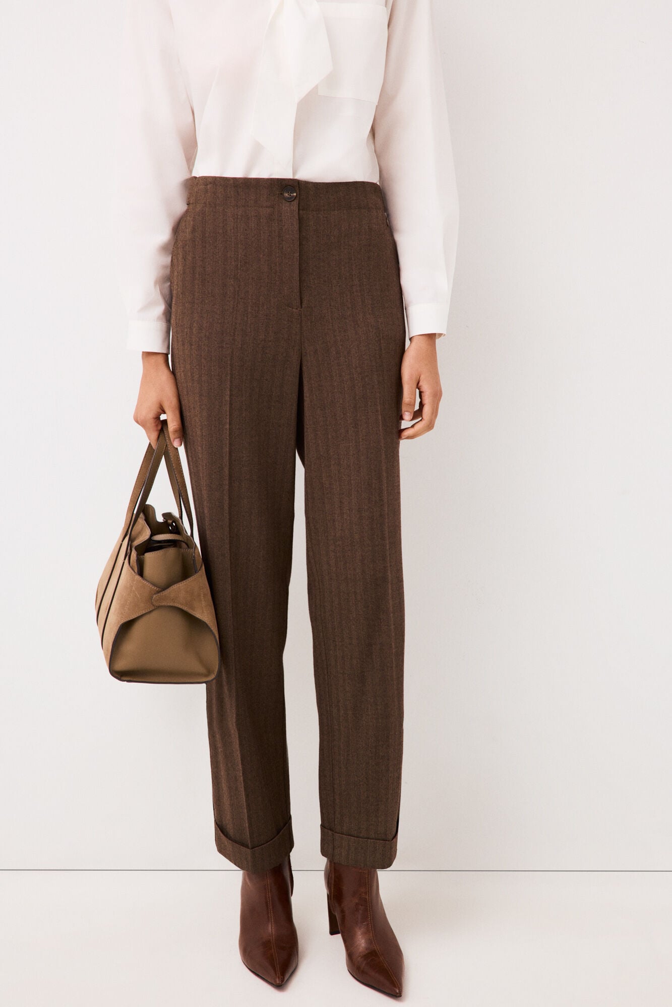 Pedro del Hierro Herringbone trousers