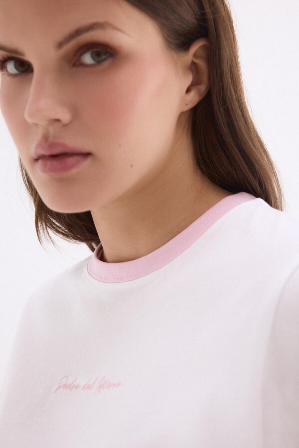 Pedro del Hierro Contrast T-shirt pedro del hierro Pink