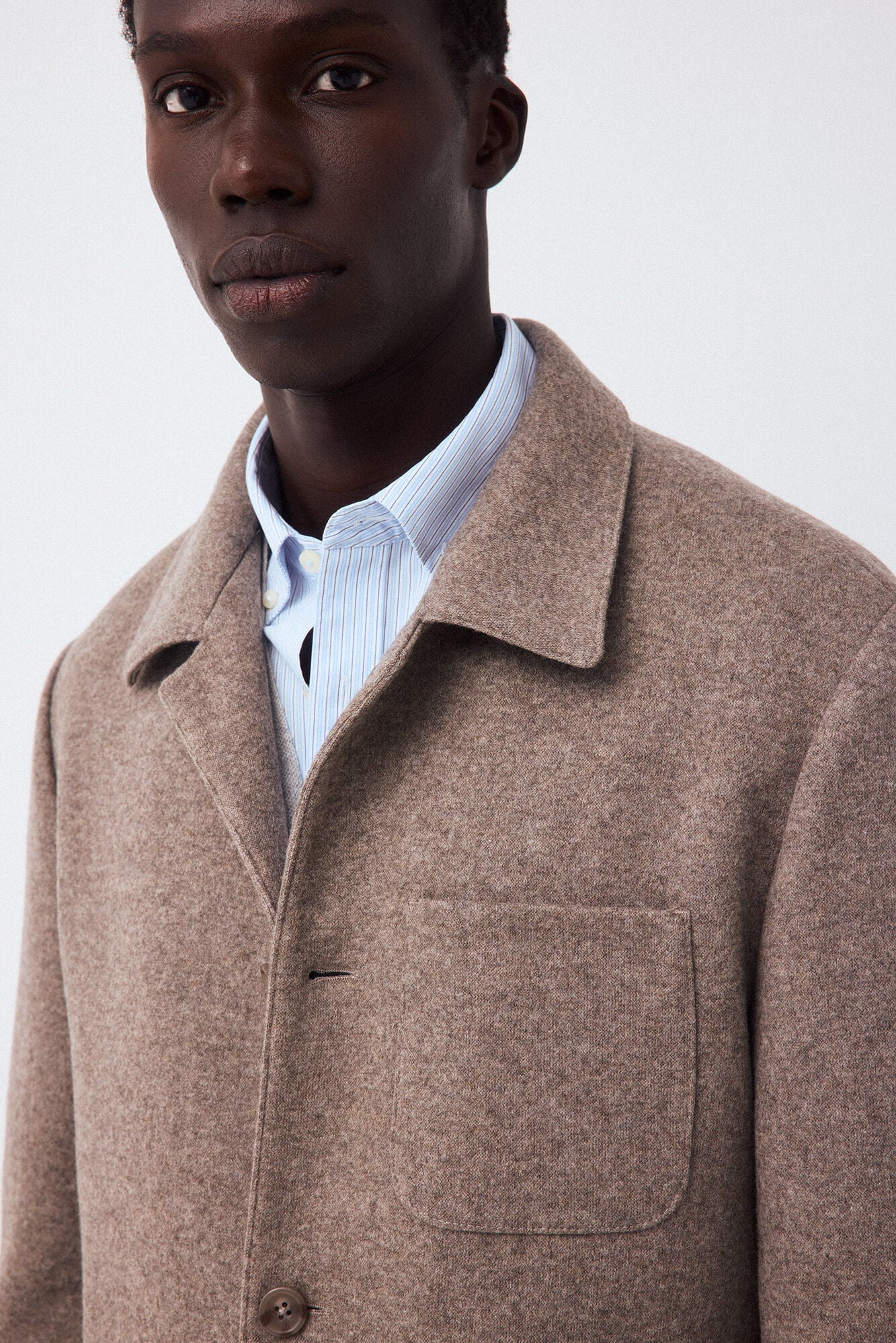 Pedro del Hierro Melange knit overshirt