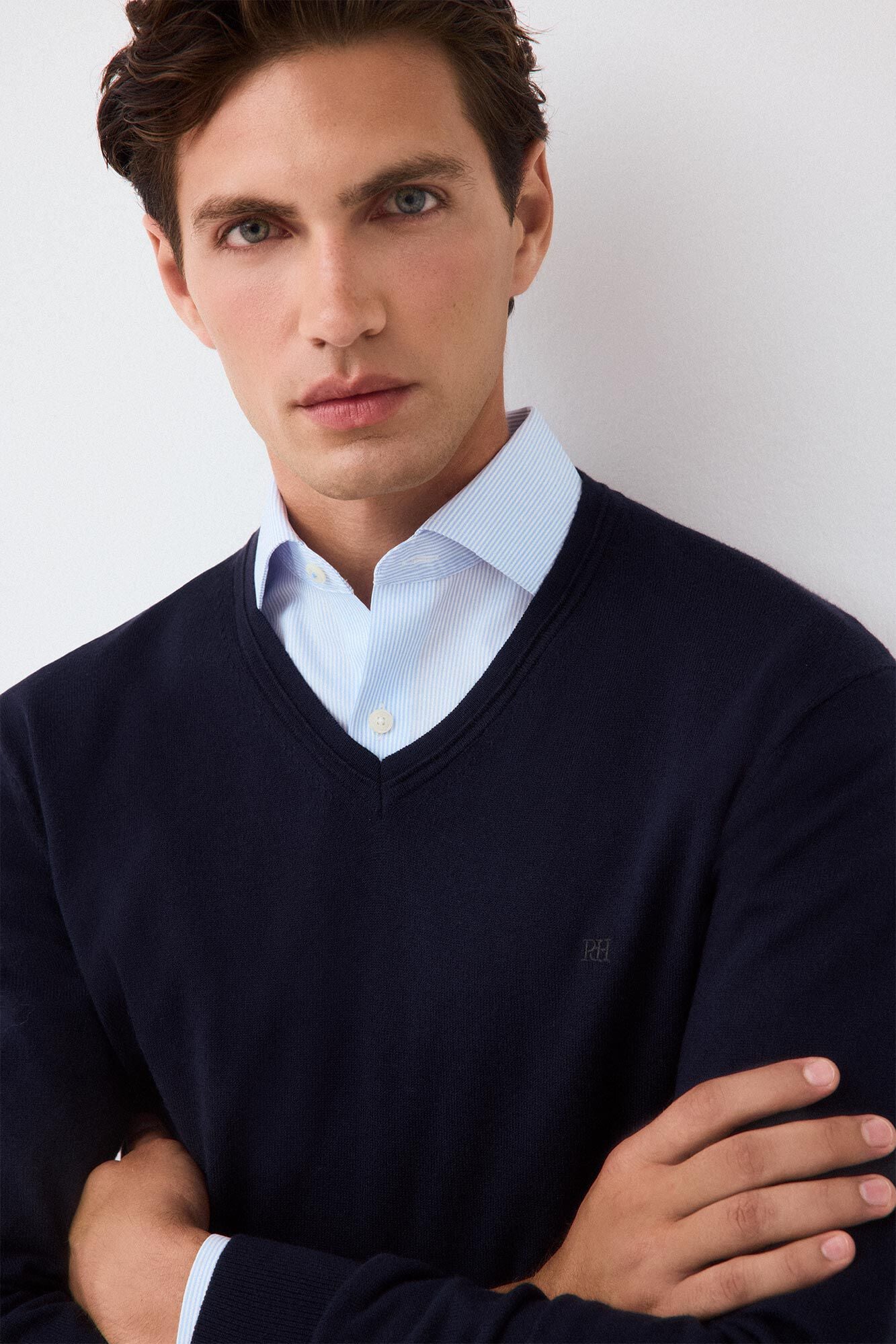 Pedro del Hierro Premium cotton silk cashmere knit jumper