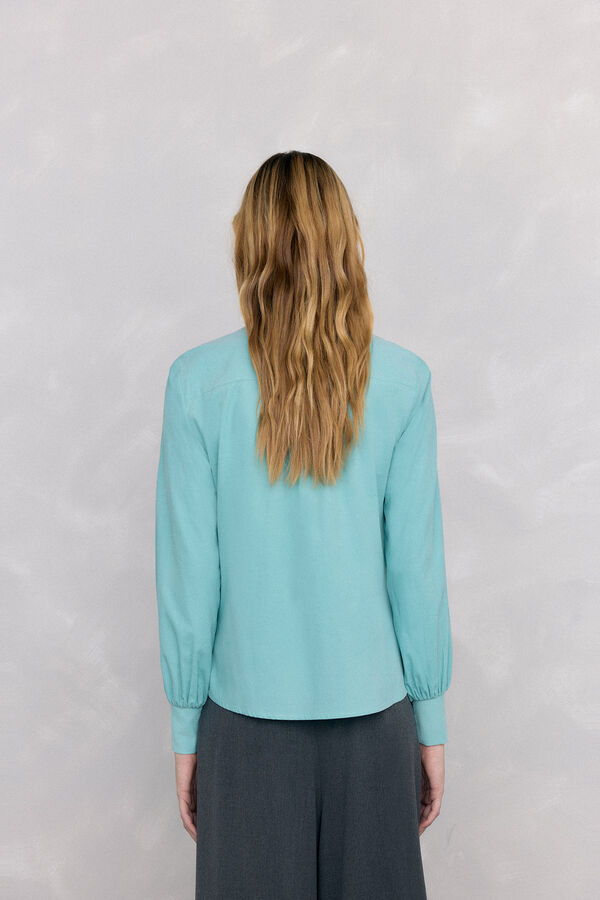 Pedro del Hierro Camisa micropana Turquesa