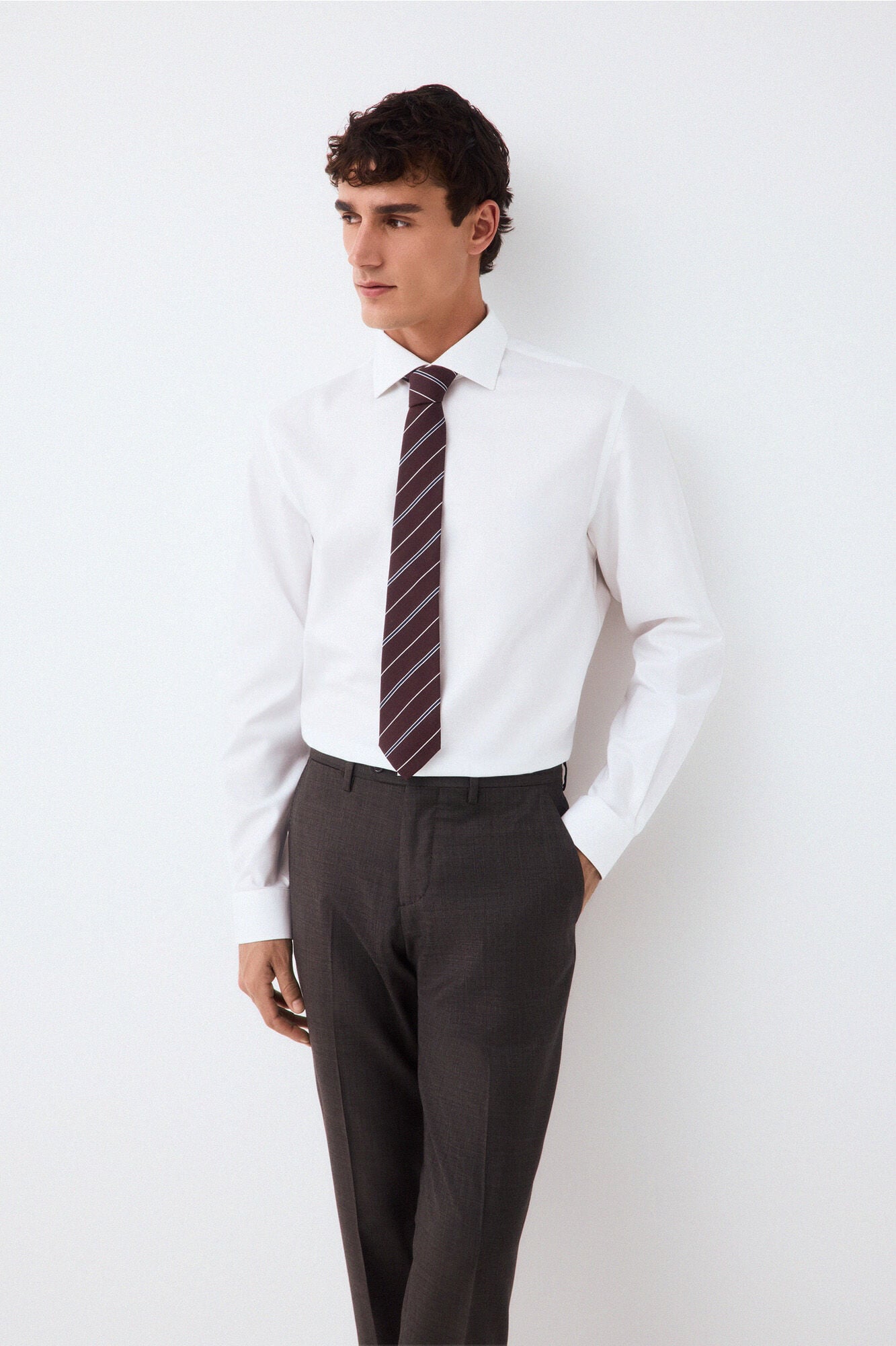 Pedro del Hierro Non-iron + anti-stain structure dress shirt