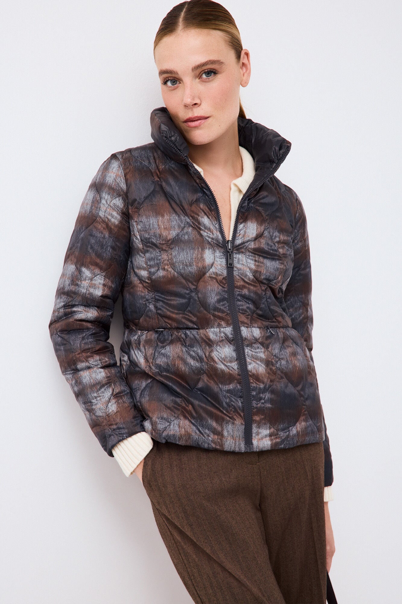 Pedro del Hierro Parka estampada reversible