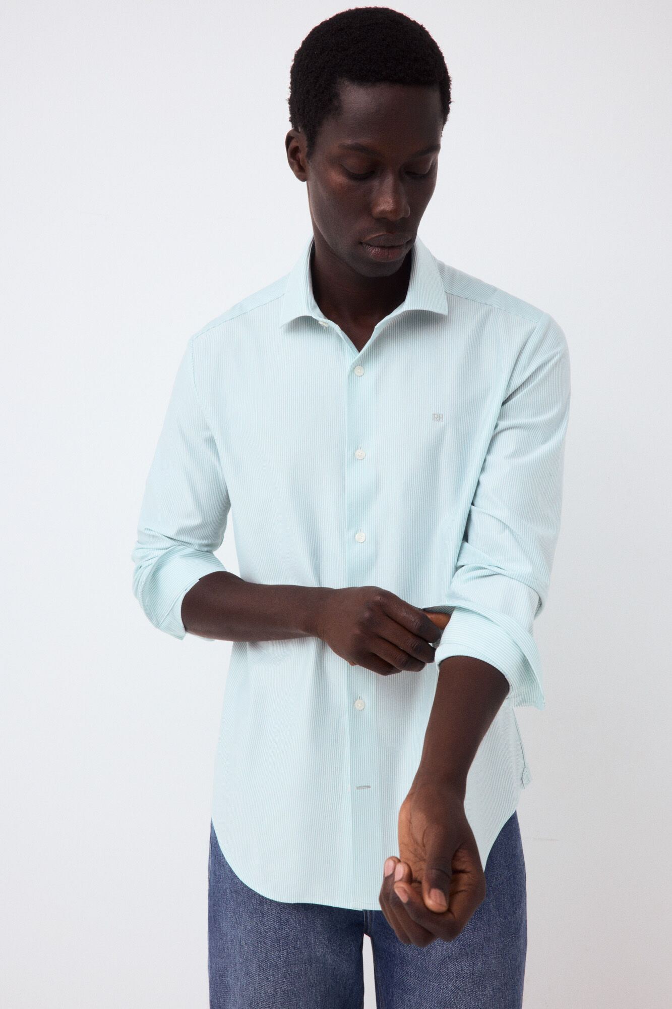Pedro del Hierro Plain jersey-knit shirt