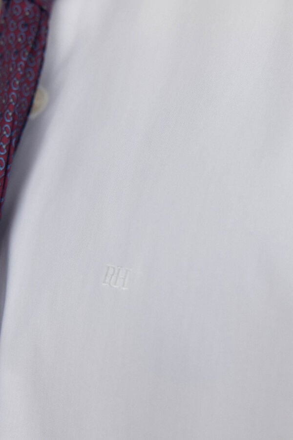Pedro del Hierro Plain non iron + stain resistant dress shirt White
