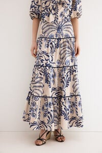 TFP by Tamara Falc&oacute; Printed tiered skirt