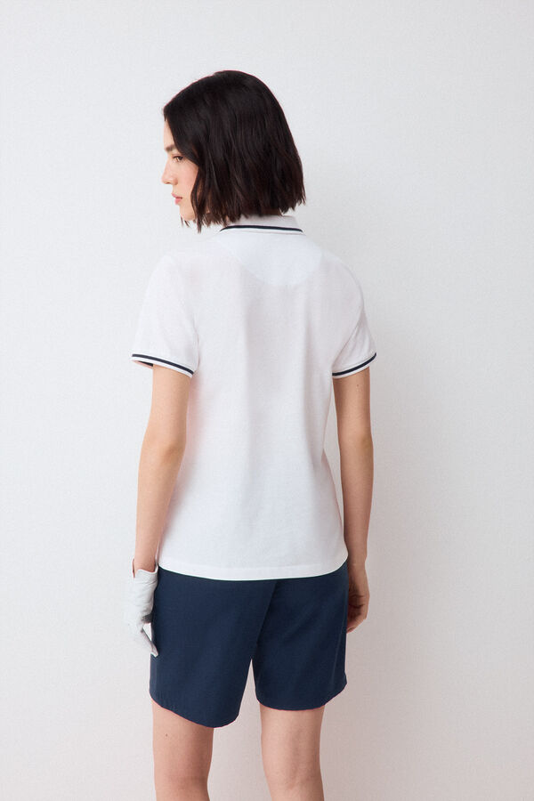 Pedro del Hierro Short-sleeved polo shirt White