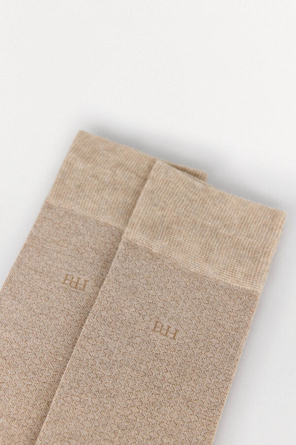 Pedro del Hierro Plain sports socks Brown