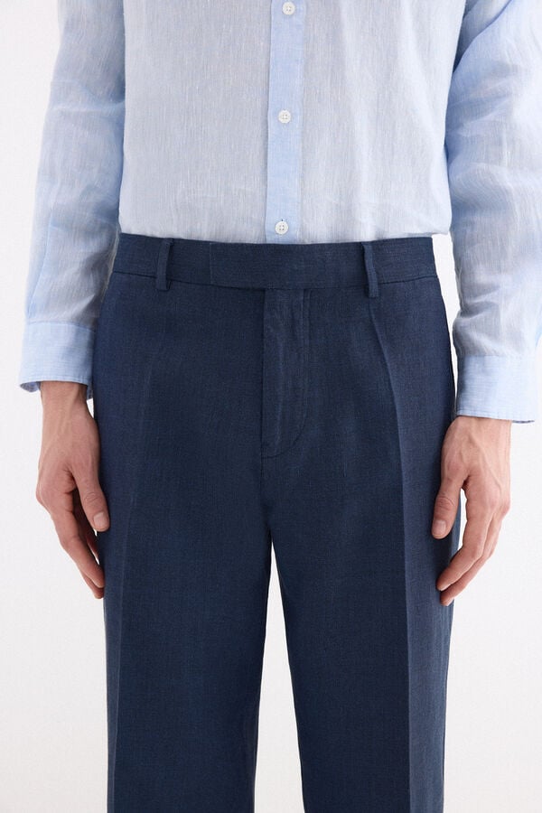 Pedro del Hierro Linen blend matching blazer Blue