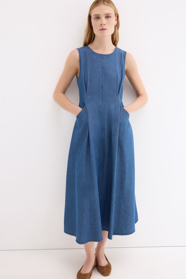 Pedro del Hierro Denim dress Blue