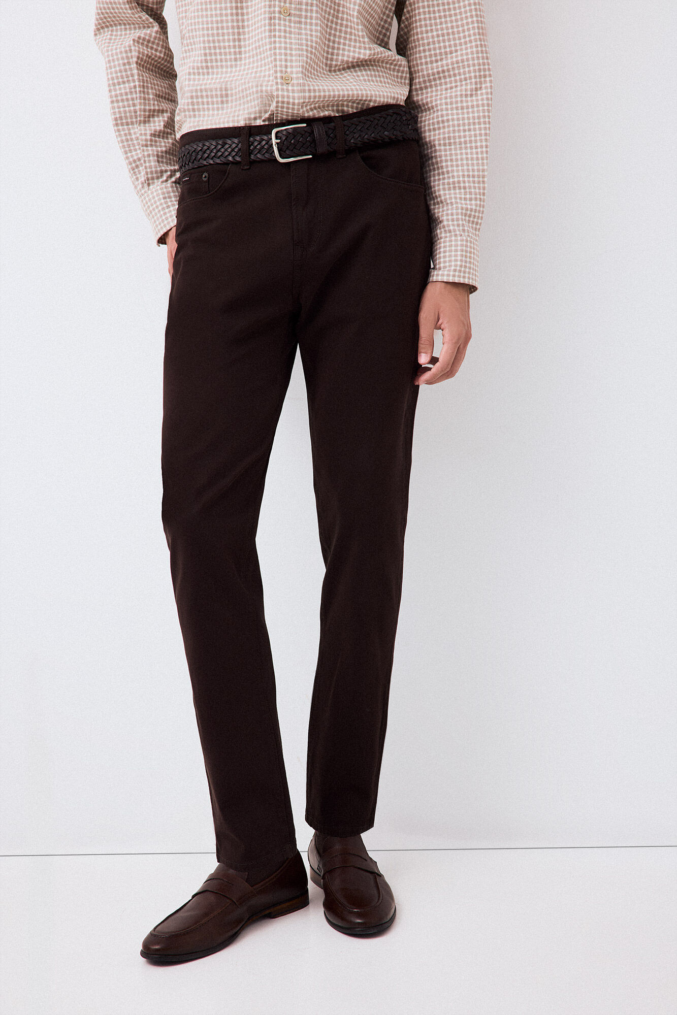 Pedro del Hierro Colour slim fit 5 pocket trousers