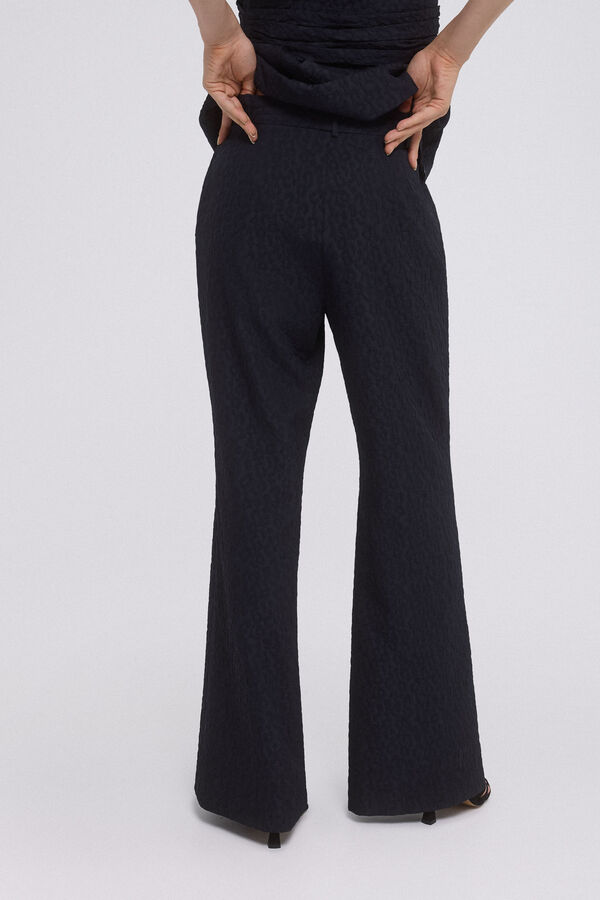 Pedro del Hierro Textured pants Blue