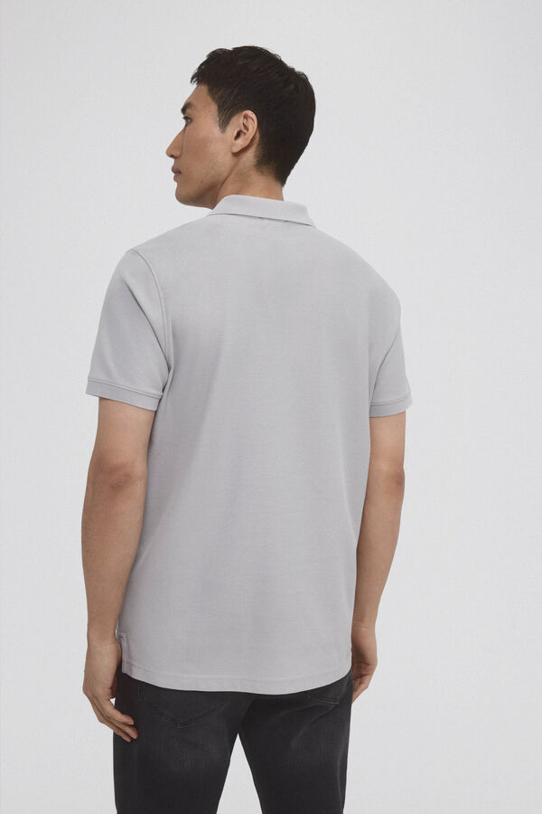 Pedro del Hierro Basic piqué polo shirt Grey