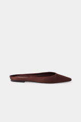 Pedro del Hierro Leather mule ballet flats Brown