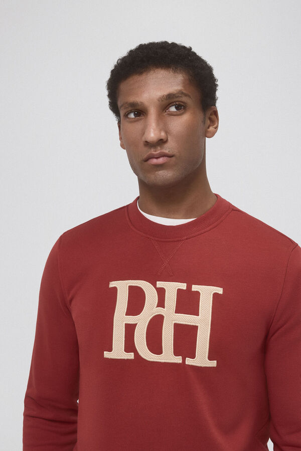 Pedro del Hierro Sudadera logo Rojo