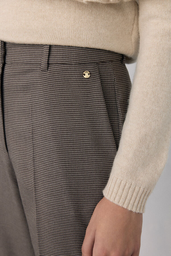 Pedro del Hierro Flared trousers Brown