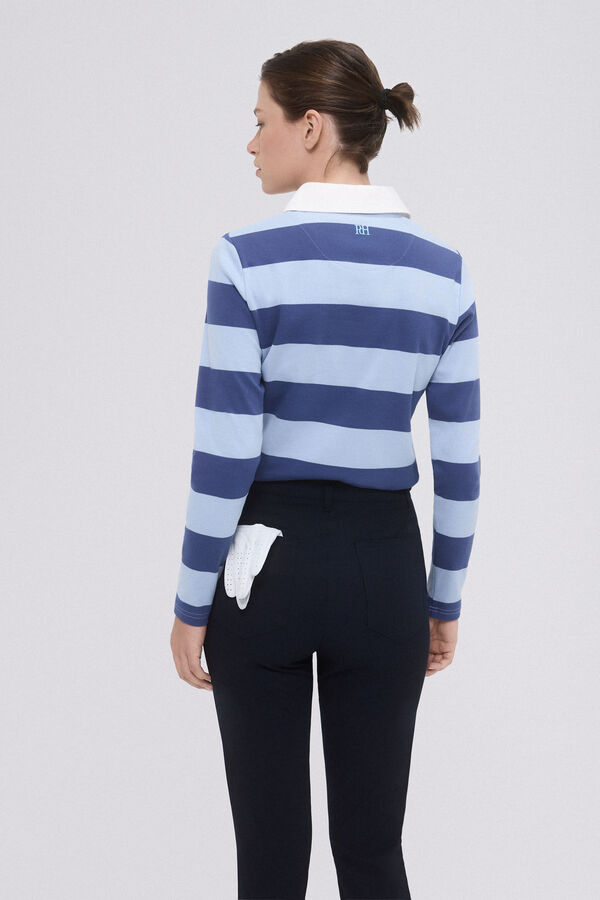 Pedro del Hierro Polo manga larga golf Azul