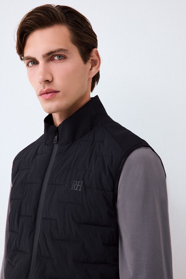 Pedro del Hierro Chaleco acolchado Golf Negro