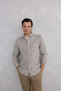 Pedro del Hierro Checkered flannel shirt Italian fabric