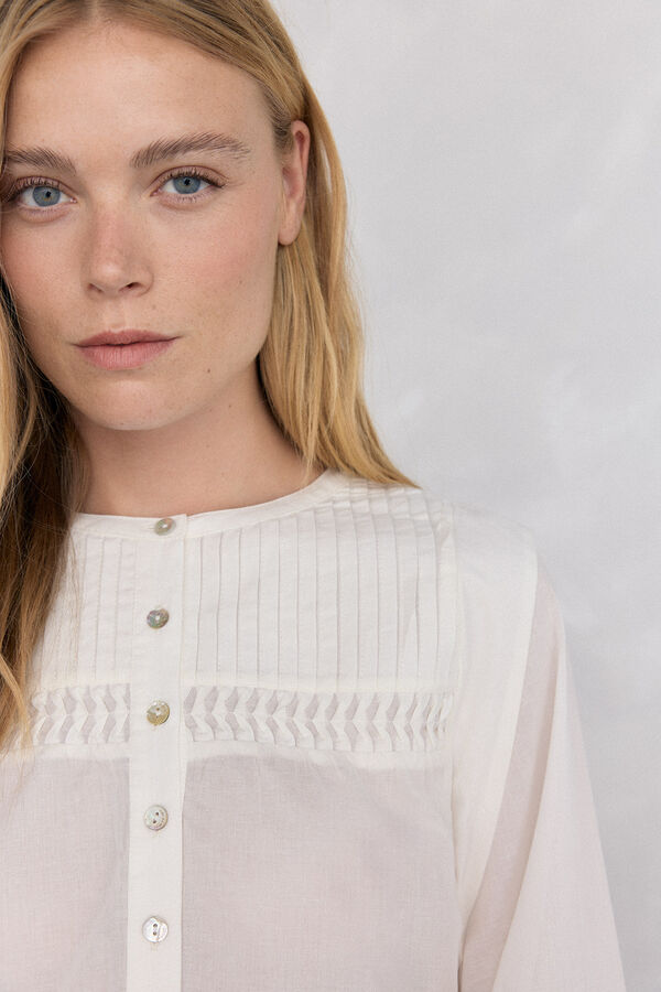 Pedro del Hierro Romantic blouse Ecru