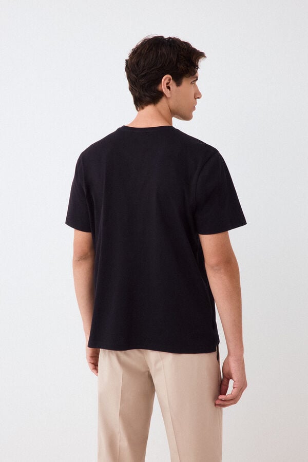Pedro del Hierro Logo T-shirt Black
