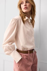 TFP by Tamara Falc&oacute; Striped shirt Coral