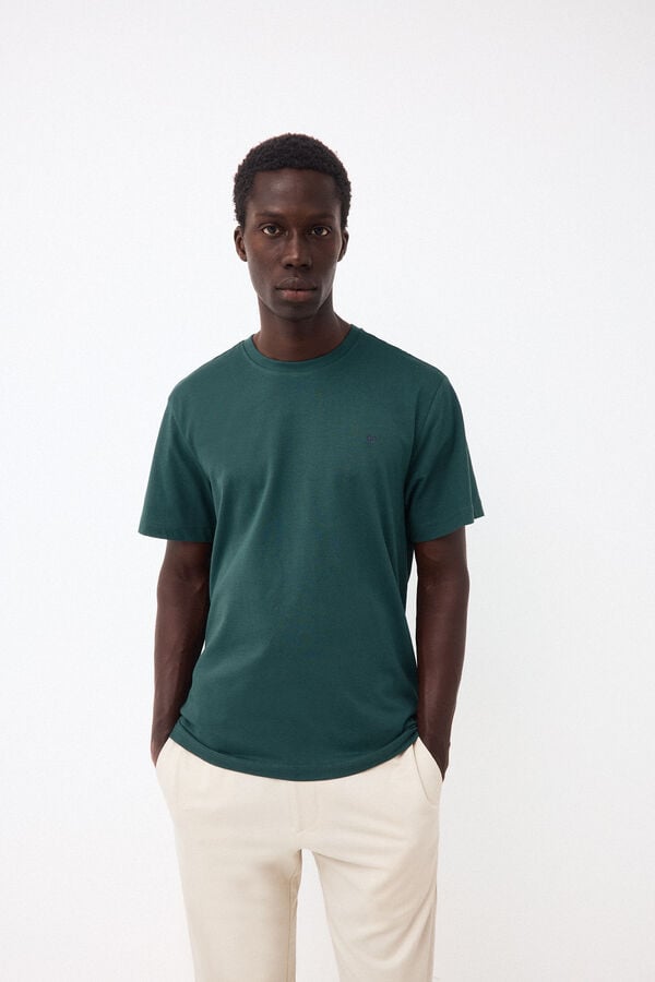 Pedro del Hierro Basic T-shirt Green