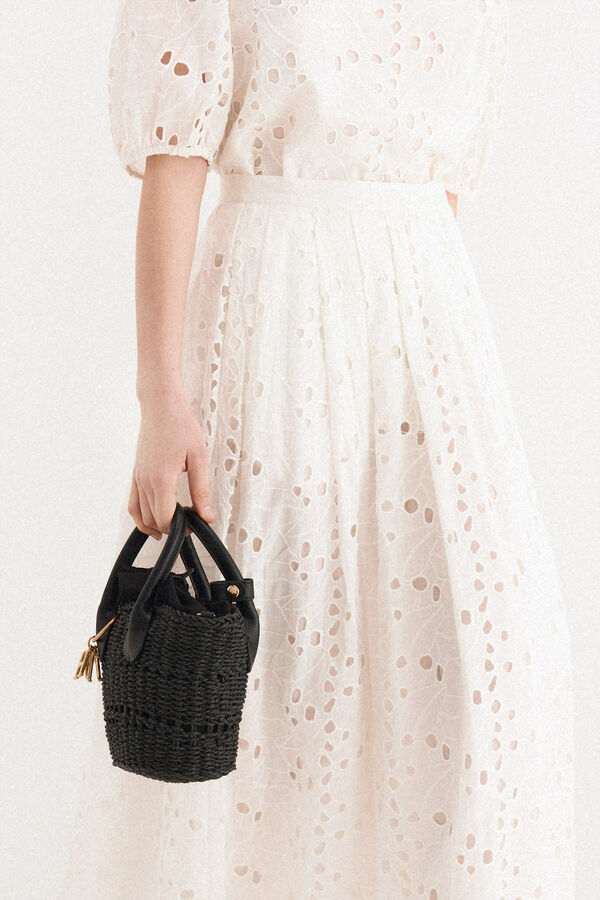 TFP by Tamara Falc&oacute; Embroidered skirt Orange