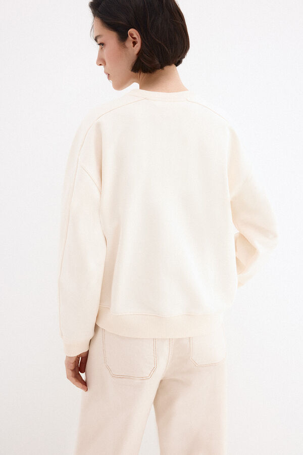 Pedro del Hierro Long sleeve sweatshirt Ecru