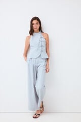 TFP by Tamara Falc&oacute; Vichy check tops Blue