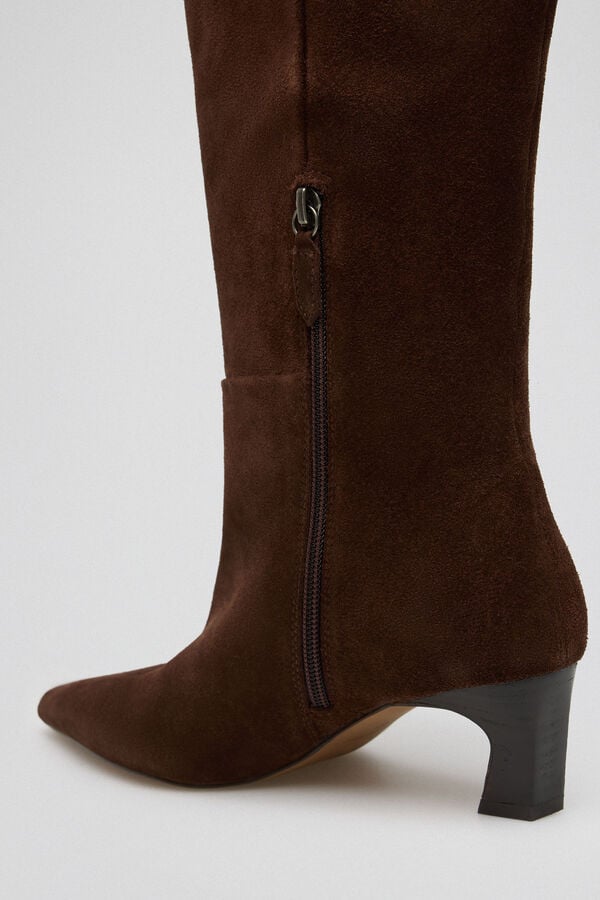 Pedro del Hierro Brown leather boot Brown