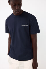 Pedro del Hierro Small logo T-shirt Blue