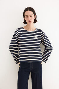 Pedro del Hierro Sweatshirt &agrave;s riscas com logo pdh