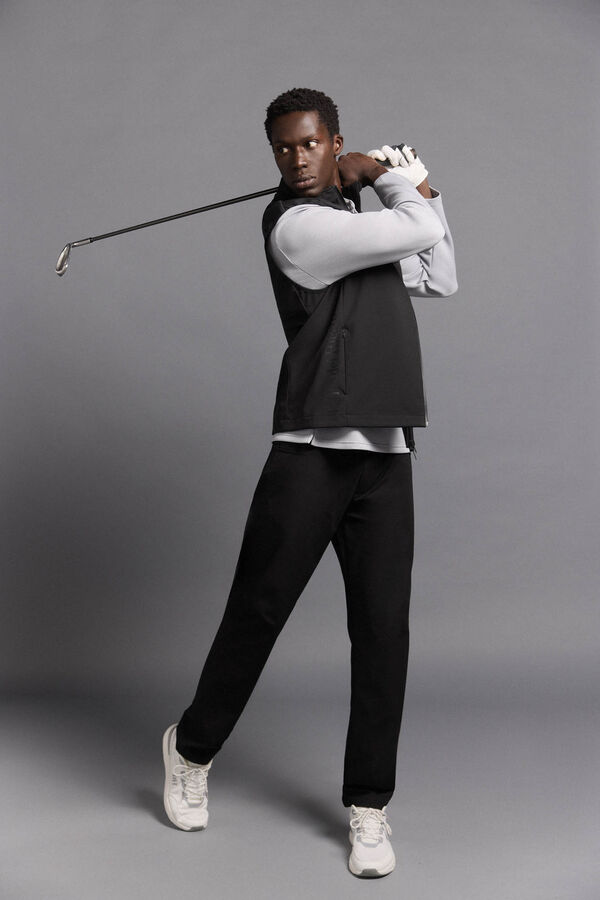 Pedro del Hierro liso de golfe Colete Preto