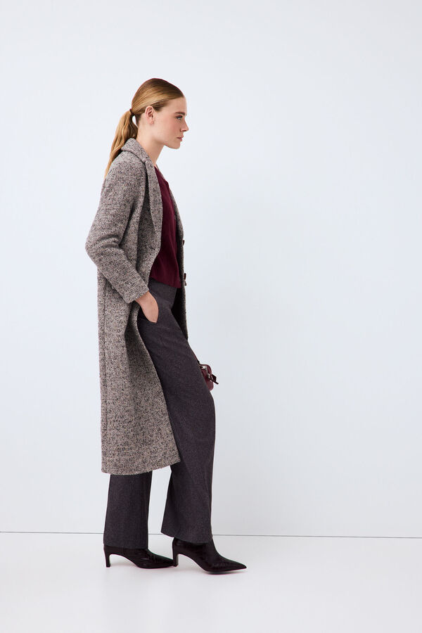 Pedro del Hierro Long coat Grey