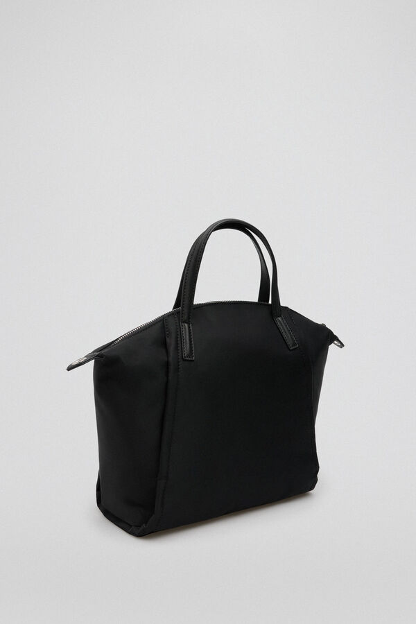 Pedro del Hierro Bolso shopper medio nylon monogram Negro