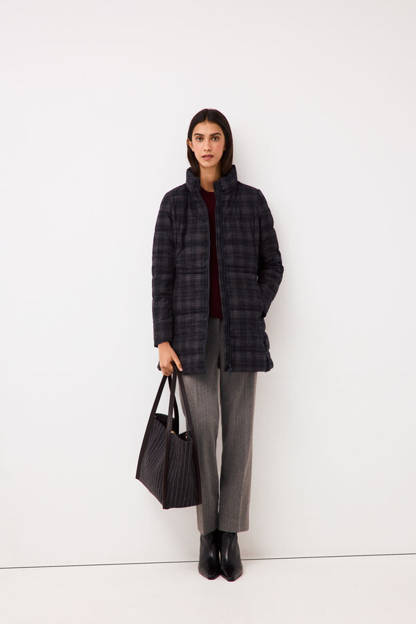 Pedro del Hierro Plaid ultralight long pyjamas Grey