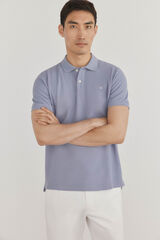 Pedro del Hierro Polo básico regular em piqué Púrpura