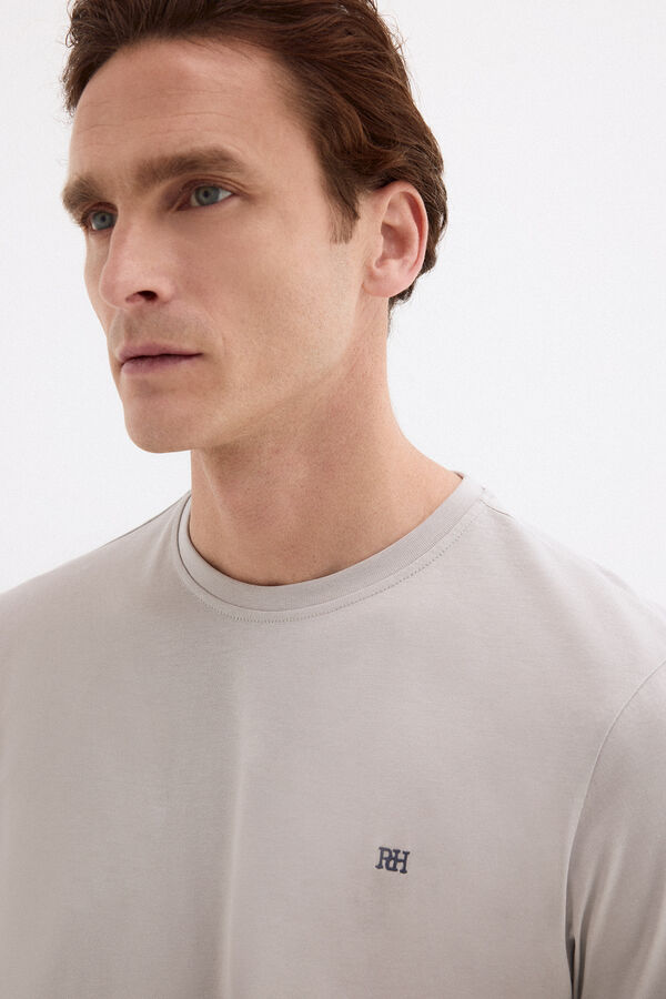 Pedro del Hierro Basic T-shirt Grey