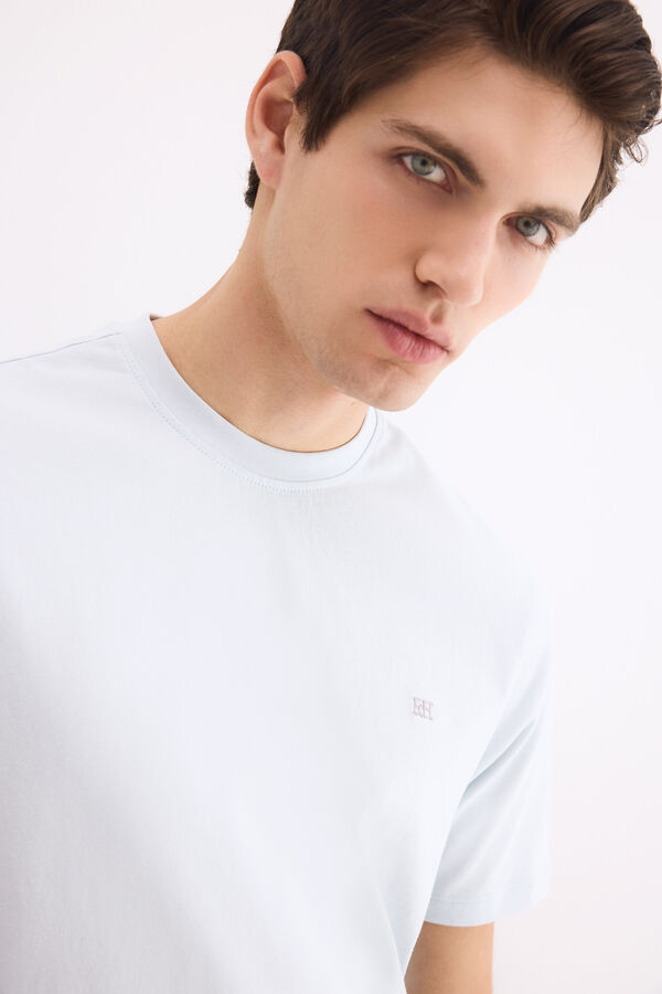 Pedro del Hierro Basic logo T-shirt Blue