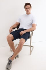 Pedro del Hierro Basic regular Bermuda shorts Blue