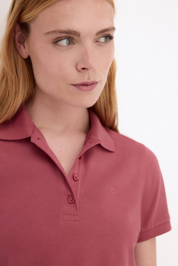 Pedro del Hierro Short sleeve polo shirt Pink