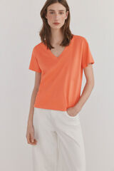 Pedro del Hierro Basic logo T-shirt Coral