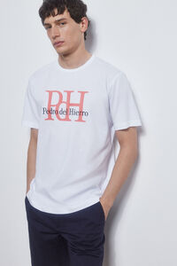 Pedro del Hierro Camiseta logo estampado Blanco