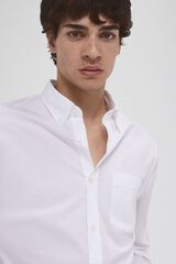 Pedro del Hierro Italian poplin shirt White