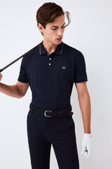 Pedro del Hierro Plain polo shirt Blue