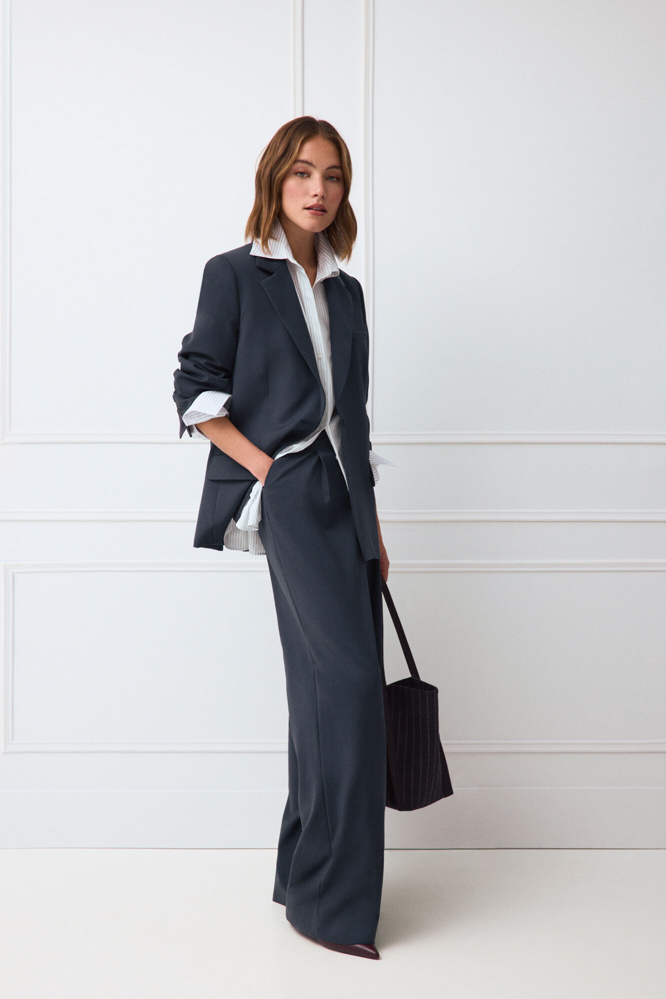 TFP by Tamara Falc&oacute; Navy suit trousers