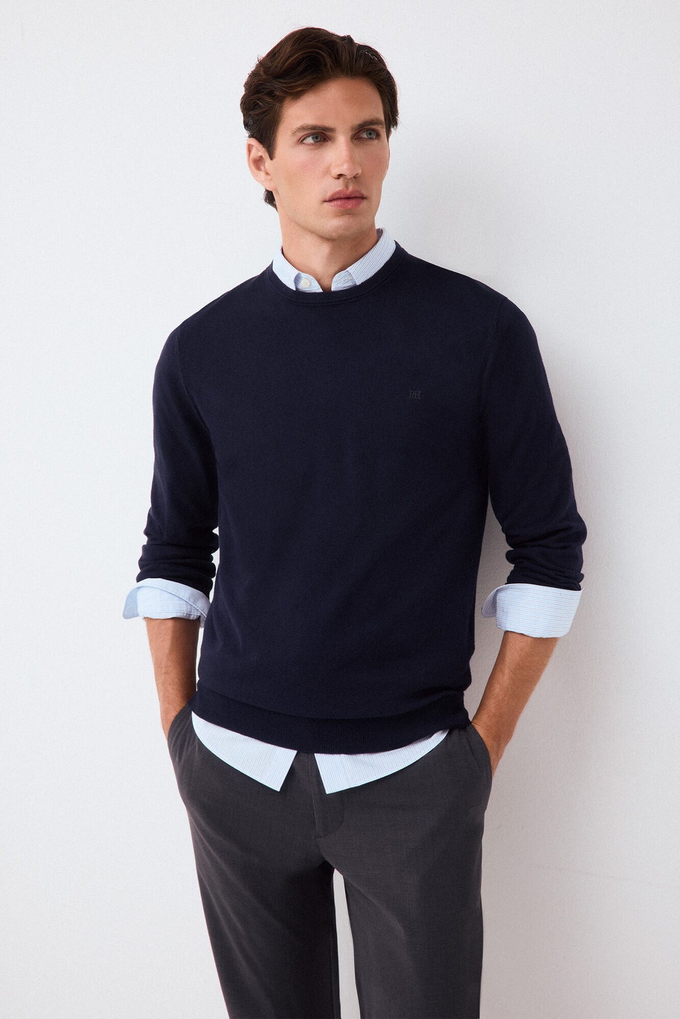 Pedro del Hierro Premium cotton silk cashmere knit jumper